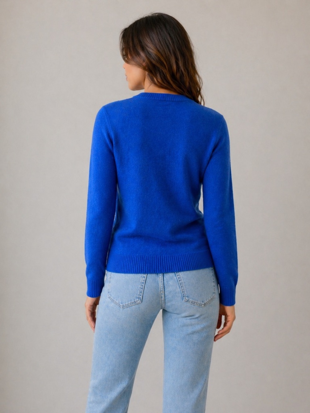 J.Crew Blue Crewneck Sweater XS Lightweight Knit Casual Pullover - Picture 2 of 8